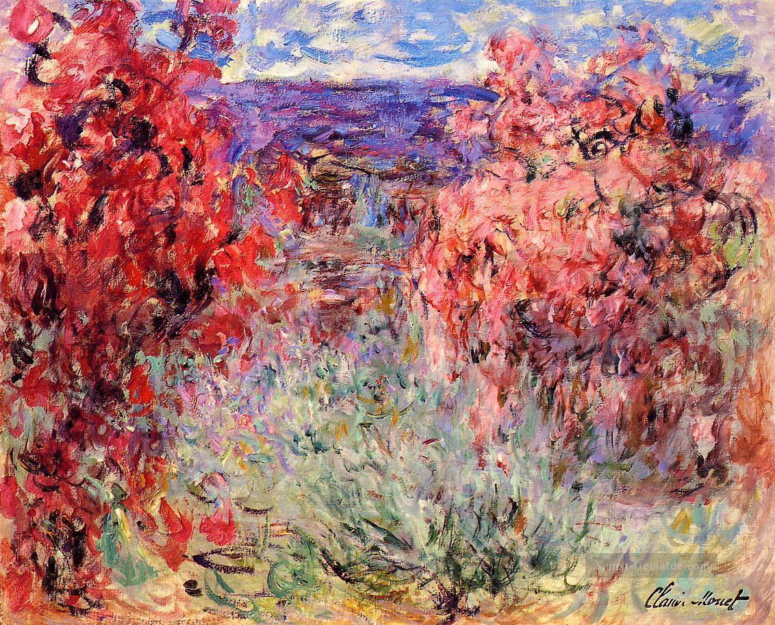 Blühende Bäume in der Nähe der Küste Claude Monetcirca impressionistische Blumen Ölgemälde
